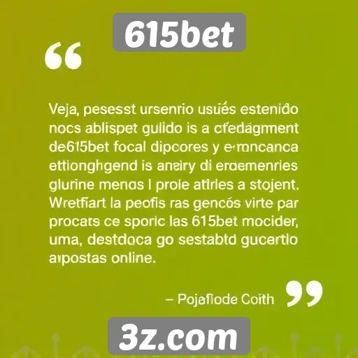 Feedback dos usuários sobre o atendimento do 615bet